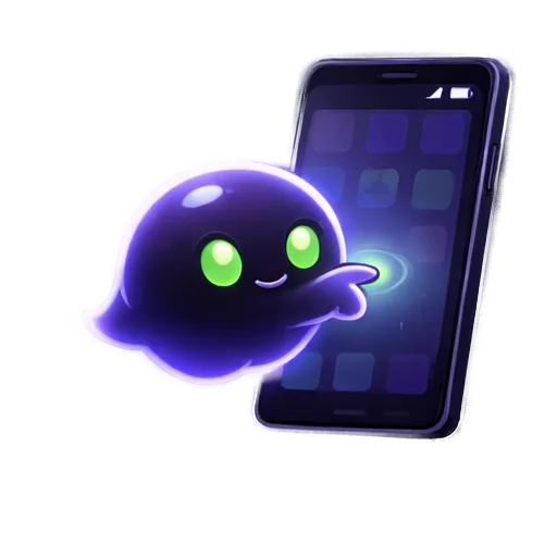 Ghost tapping a phone