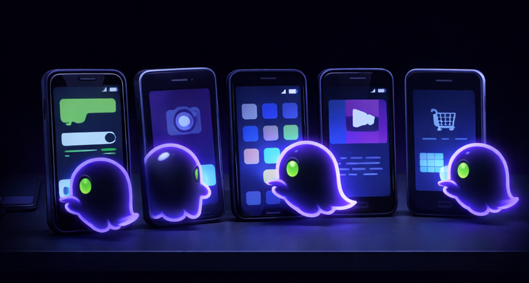 Multiple ghosts on a phone farm